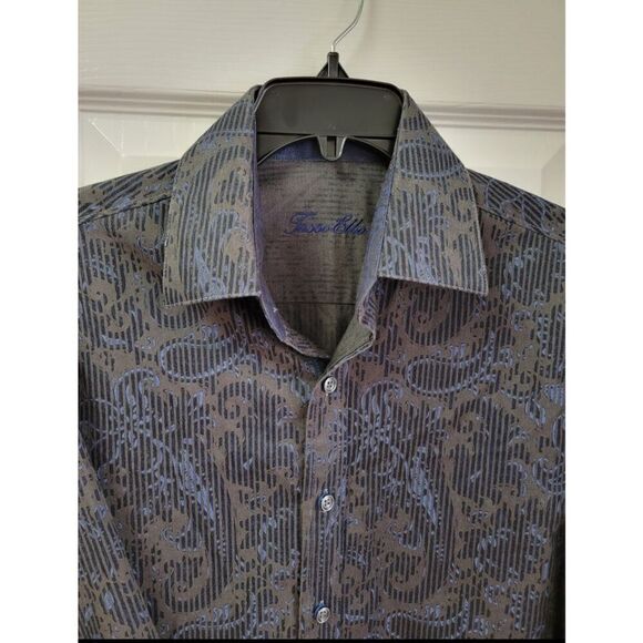 Tasso Elba Paisley-Print Shirt M - Picture 6 of 8